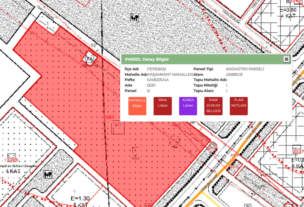 tepebaşı e imar bilgi sorgulama